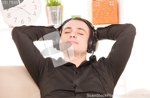 Image of man in headphones