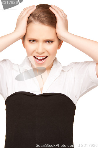 Image of unhappy teenage girl