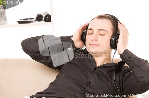 Image of man in headphones