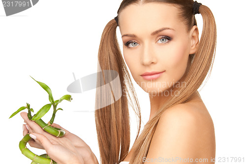 Image of woman with sprout