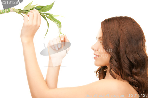 Image of woman with sprout