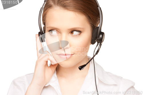 Image of helpline operator