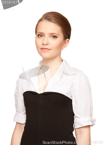 Image of young attractive businesswoman
