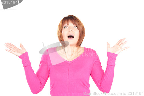 Image of surprised woman