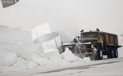 Image of Snow-cleaner truck