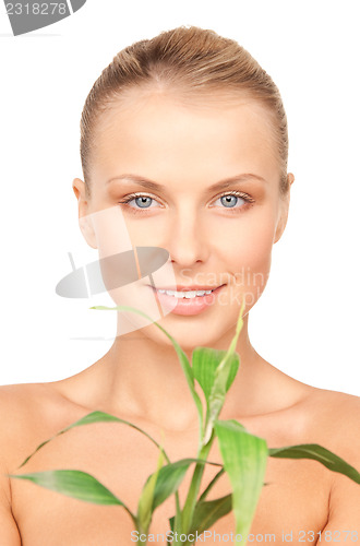 Image of woman with sprout