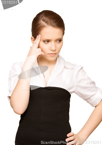 Image of unhappy teenage girl