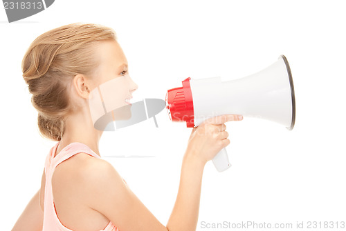 Image of girl with megaphone