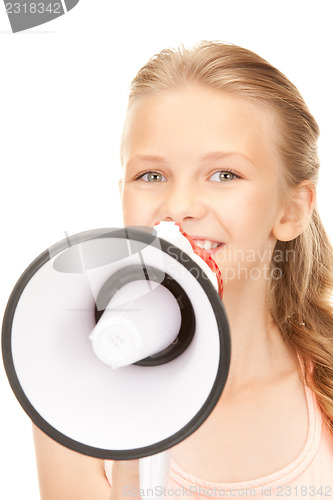 Image of girl with megaphone