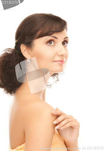 Image of lovely woman in towel