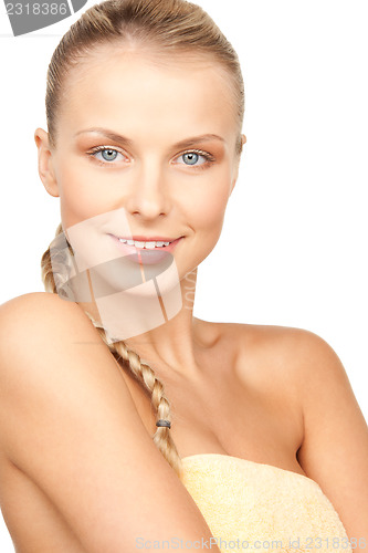Image of lovely woman in towel