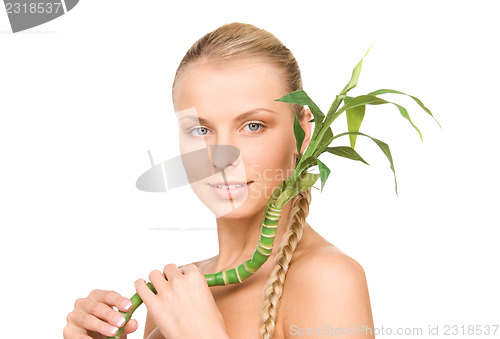 Image of woman with sprout