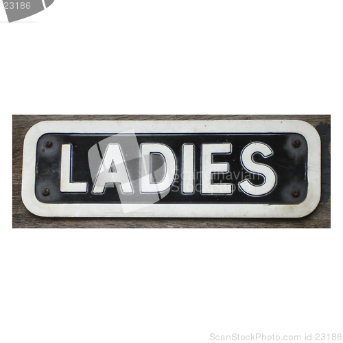 Image of Ladies Toilet Sign