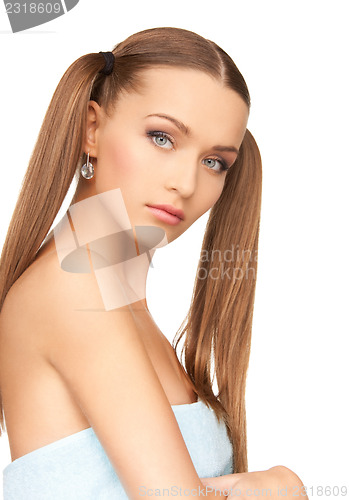 Image of lovely woman in towel