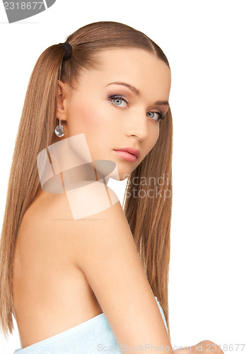 Image of lovely woman in towel