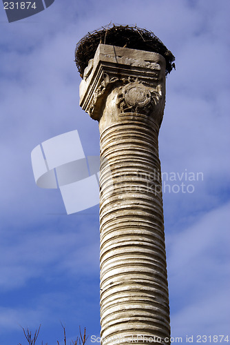 Image of Column with jack of stork