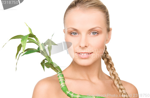 Image of woman with sprout
