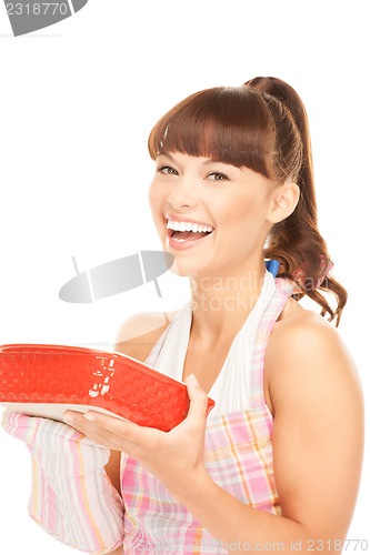 Image of cooking housewife