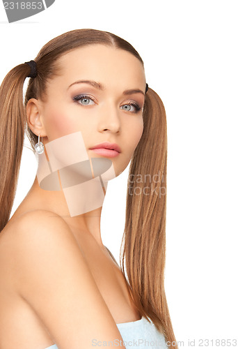 Image of lovely woman in towel