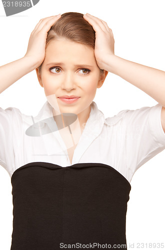 Image of unhappy teenage girl