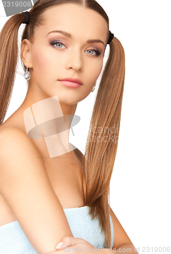Image of lovely woman in towel