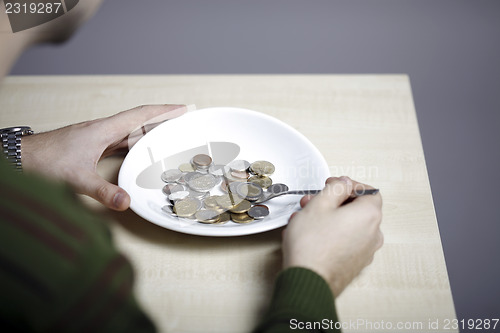 Image of Eating some coins