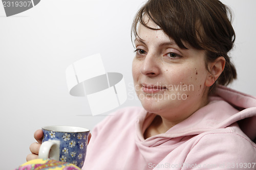 Image of Woman with cofee