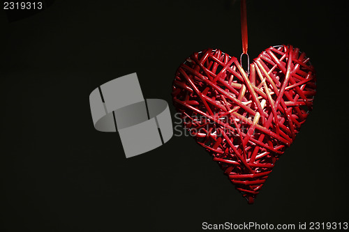Image of Hand made red heart