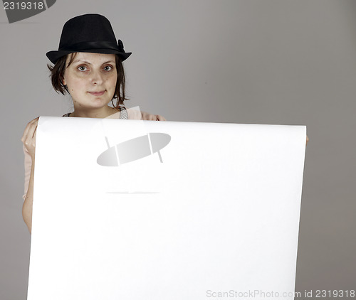Image of Holding a banner