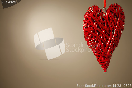 Image of Hand made red heart