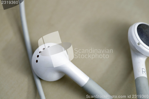 Image of Modern earphones