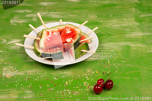 Image of Cool watermelon dessert