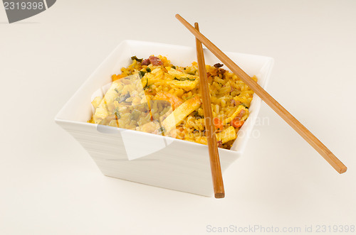 Image of Bowl of Singapore rice