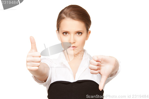 Image of thumbs up and thumbs down