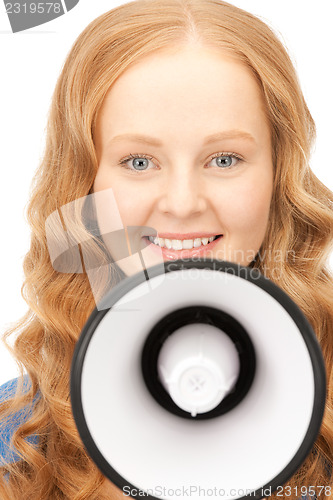 Image of woman with megaphone