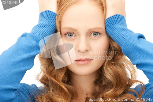 Image of unhappy woman