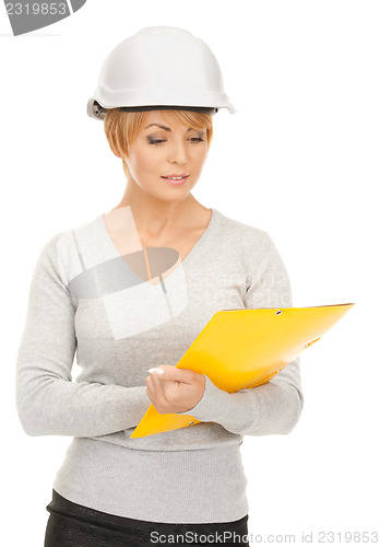 Image of contractor in helmet