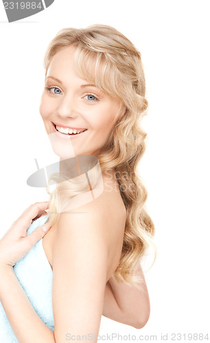 Image of lovely woman in towel