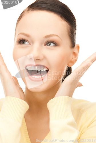Image of surprised woman face