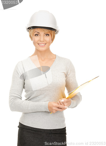 Image of contractor in helmet