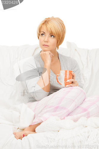 Image of woman with cup