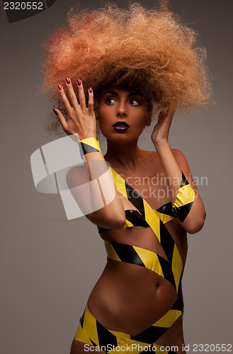Image of woman with fashionable hair