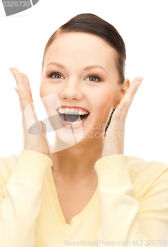 Image of surprised woman face