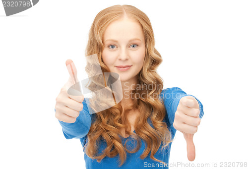 Image of thumbs up and thumbs down