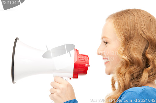 Image of woman with megaphone