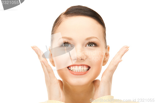Image of surprised woman face