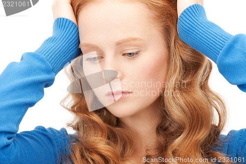 Image of unhappy woman