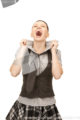 Image of screaming teenage girl