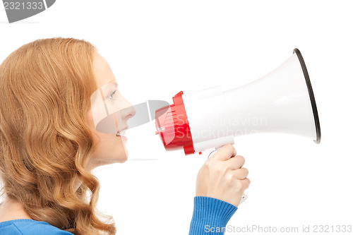 Image of woman with megaphone