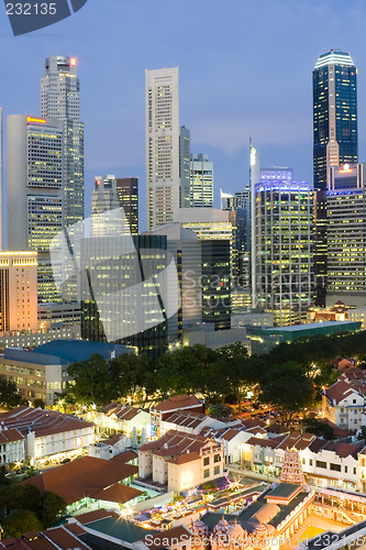 Image of Singapore cityscape at dusk

